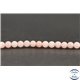 Perles en opale rose de Madagascar - Rondes/4mm - Grade A