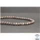 Perles en obsidienne neige marron du Mexique - Rondes/6mm - Grade AB