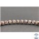 Perles en obsidienne neige marron du Mexique - Rondes/6mm - Grade AB