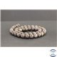 Perles en obsidienne neige marron du Mexique - Rondes/8mm - Grade AB