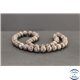 Perles en obsidienne neige marron du Mexique - Rondes/8mm - Grade AB