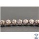 Perles en obsidienne neige marron du Mexique - Rondes/8mm - Grade AB