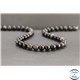 Perles en obsidienne argentée du Mexique - Rondes/8mm - Grade A
