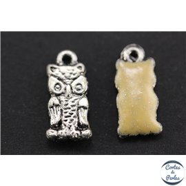 Apprêts Pampilles Émaillées - Hibou/17 mm - Beige