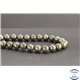 Perles en pyrite des USA - Rondes/10mm - Grade A