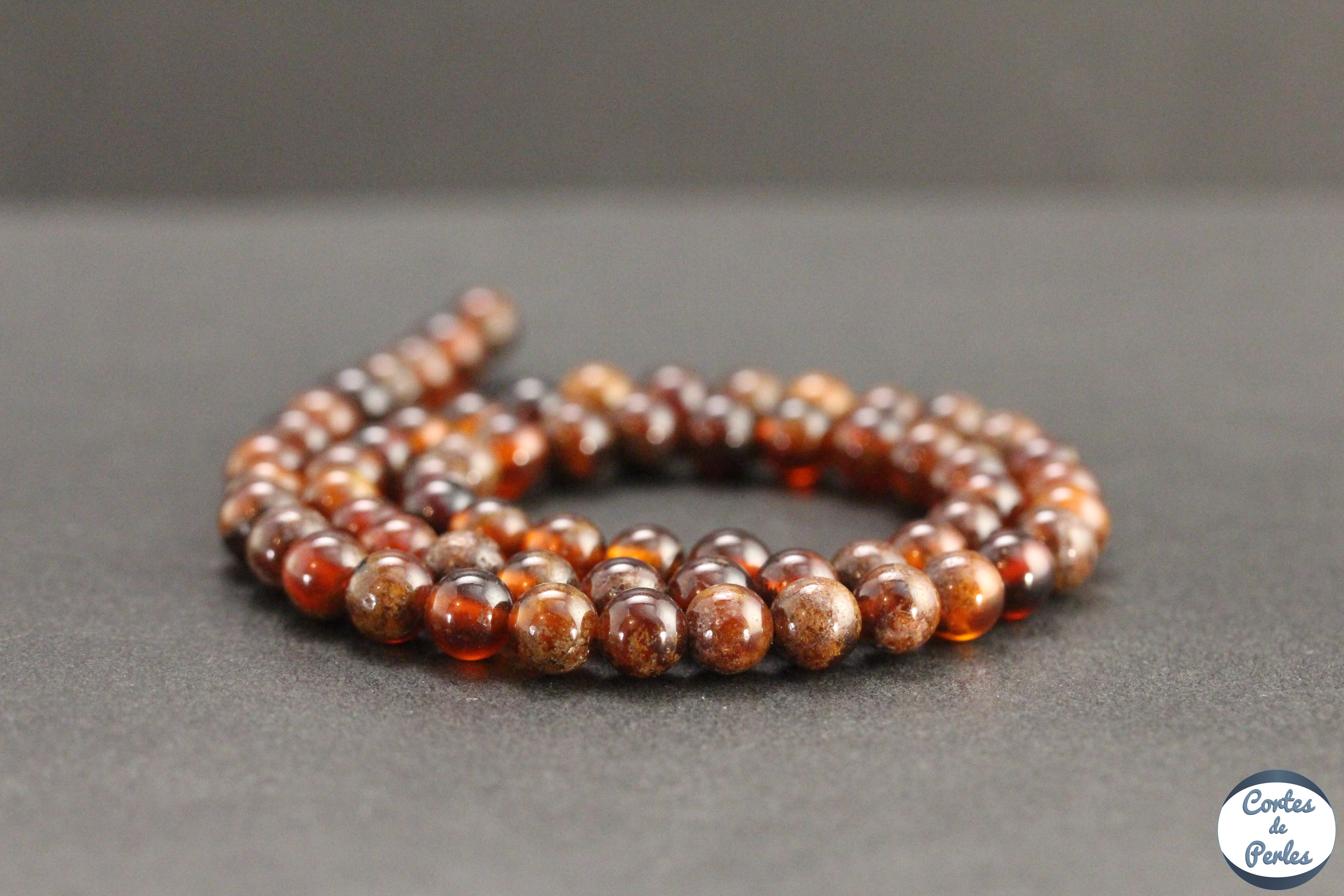 Bracelet Perles En Grenat Du Brésil Et Pépites De Pierre Naturelle - Sur Mesure, Fait Main - Neuf