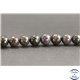 Perles en opale noire d'Australie - Rondes/6mm - Grade A