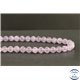 Perles en améthyste lavande du Brésil - Rondes/8mm - Grade A