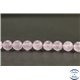 Perles en améthyste lavande du Brésil - Rondes/8mm - Grade A