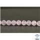 Perles en améthyste lavande du Brésil - Rondes/8mm - Grade A