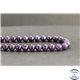 Perles en lépidolite pourpre d'Inde - Rondes/8mm - Grade A