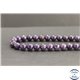 Perles en lépidolite pourpre d'Inde - Rondes/8mm - Grade A