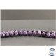 Perles en lépidolite pourpre d'Inde - Rondes/8mm - Grade A