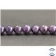 Perles en lépidolite pourpre d'Inde - Rondes/8mm - Grade A