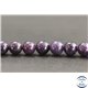 Perles en lépidolite pourpre d'Inde - Rondes/8mm - Grade A