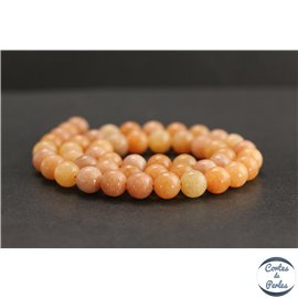 Perles en calcite orange de Russie - Rondes/8mm - Grade A