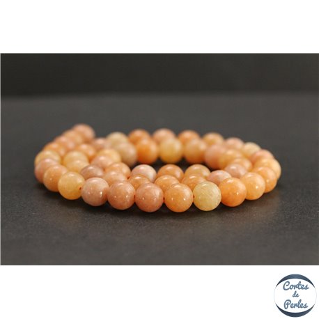 Perles en calcite orange de Russie - Rondes/8mm - Grade A