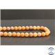 Perles en calcite orange de Russie - Rondes/8mm - Grade A