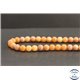 Perles en calcite orange de Russie - Rondes/8mm - Grade A