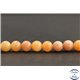 Perles en calcite orange de Russie - Rondes/8mm - Grade A