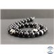 Perles en onyx noir du Brésil - Rondes/10mm - Grade A