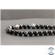 Perles en onyx noir du Brésil - Rondes/10mm - Grade A