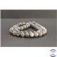 Perles en pierre de soleil noire de Madagascar - Rondes/8mm - Grade AA