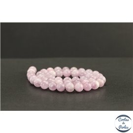 Perles en kunzite de Madagascar - Rondes/8mm - Grade A+