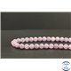 Perles en kunzite de Madagascar - Rondes/8mm - Grade A+