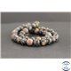 Perles en opale marron d'Afrique - Rondes/8mm - Grade AB+