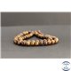 Perles en bois de padouk d'Afrique - Rondes/6mm