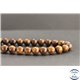 Perles en bois de padouk d'Afrique - Rondes/10mm