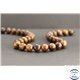 Perles en bois de padouk d'Afrique - Rondes/10mm