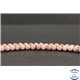 Perles facettées en rhodochrosite d'Argentine - Rondes/6mm - Grade AB+