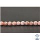 Perles facettées en rhodochrosite d'Argentine - Rondes/6mm - Grade AB+