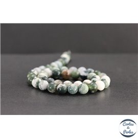 Perles en agate arbre - Rondes/8mm