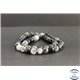 Perles en quartz rutile noir du Brésil - Rondes/8mm - Grade AA
