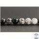 Perles en quartz rutile noir du Brésil - Rondes/8mm - Grade AA