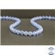 Perles en calcédoine océan du Brésil - Rondes/8mm - Grade A