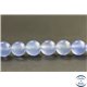 Perles en calcédoine bleue du Brésil - Rondes/8mm - Grade A