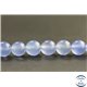 Perles en calcédoine océan du Brésil - Rondes/8mm - Grade A