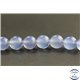Perles en calcédoine bleue du Brésil - Rondes/8mm - Grade A