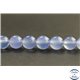 Perles en calcédoine océan du Brésil - Rondes/8mm - Grade A