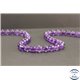 Perles en améthyste d'Uruguay - Rondes/8mm - Grade AA