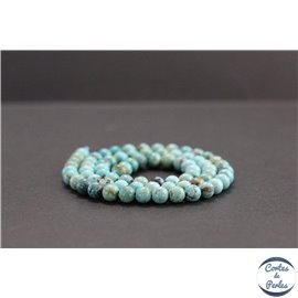 Perles en turquoise HuBei - Rondes/5.5mm - Grade AB+