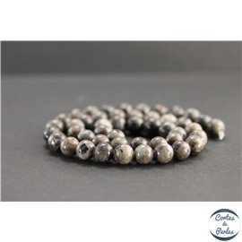 Perles en sodalite syénite des USA - Rondes/8.5mm - Grade A