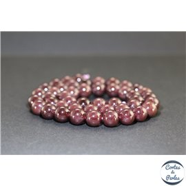 Perles en grenat étoilé du Brésil - Rondes/8.5mm - Grade AA