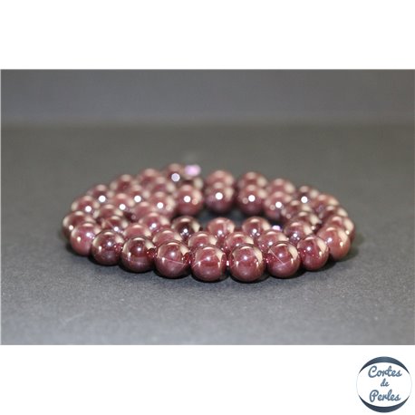 Perles en grenat étoilé du Brésil - Rondes/8.5mm - Grade AA