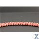 Perles en thulite (zoisite rose) des USA - Rondes/6mm - Grade A+
