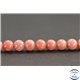 Perles en thulite (zoisite rose) des USA - Rondes/6mm - Grade A+